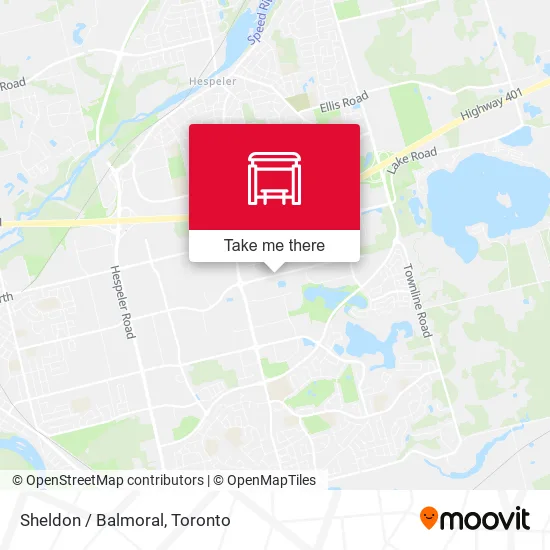 Sheldon / Balmoral map