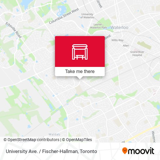 University Ave. / Fischer-Hallman map