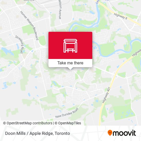 Doon Mills / Apple Ridge map