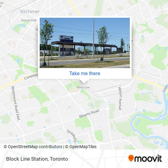 Block Line Station map