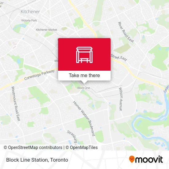 Block Line Station map