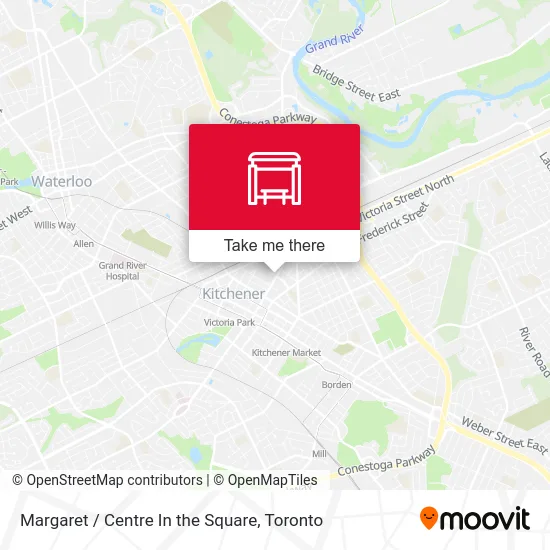 Margaret / Centre In the Square map