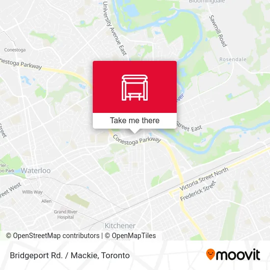 Bridgeport Rd. / Mackie map