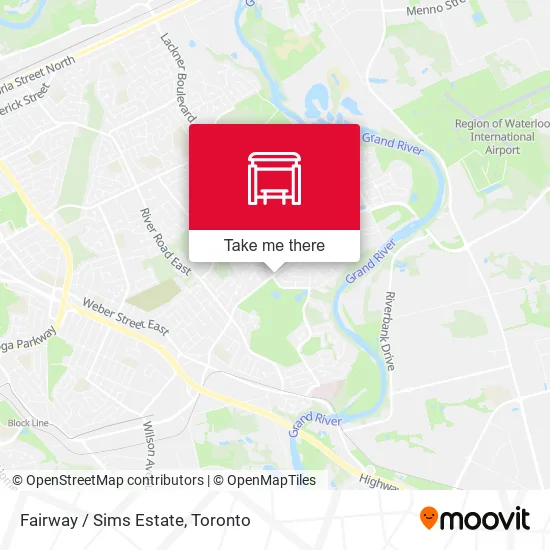 Fairway / Sims Estate map