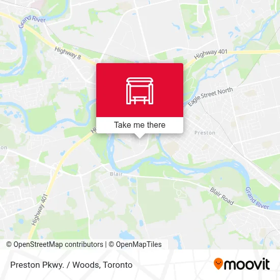 Preston Pkwy. / Woods map