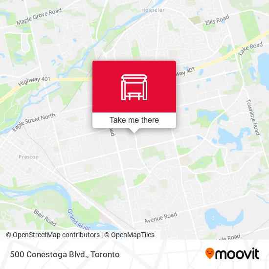500 Conestoga Blvd. map
