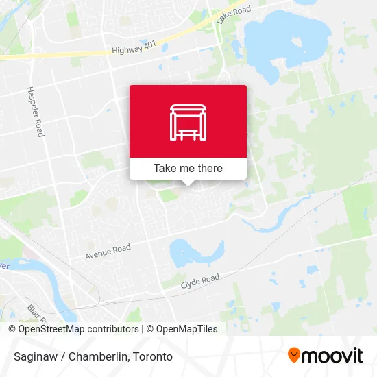 Saginaw / Chamberlin map