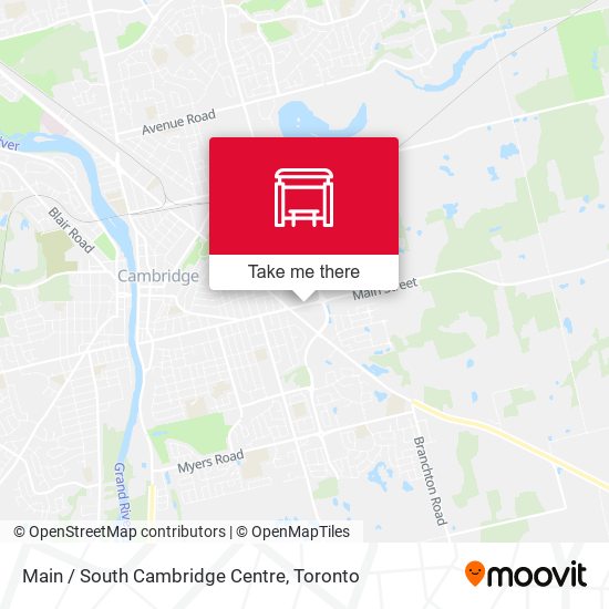 Main / South Cambridge Centre map