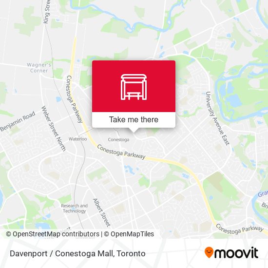 Davenport / Conestoga Mall map