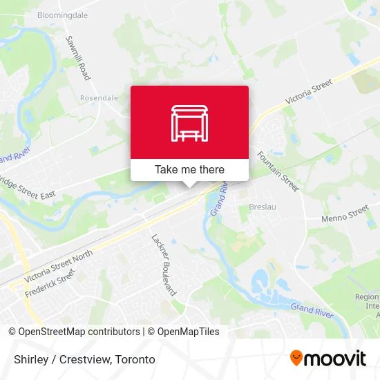 Shirley / Crestview map