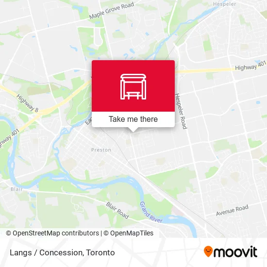 Langs / Concession map