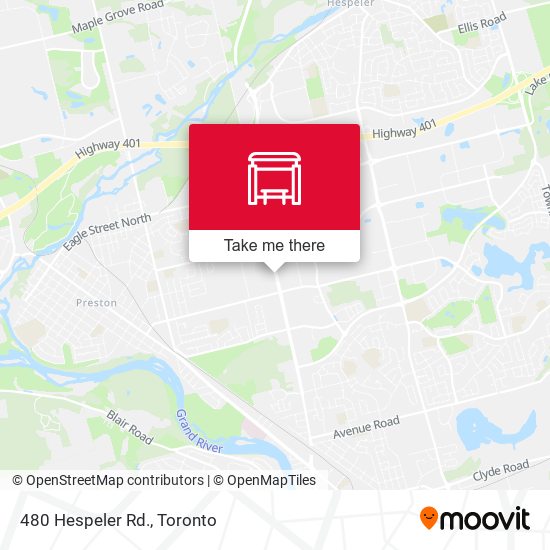 480 Hespeler Rd. map