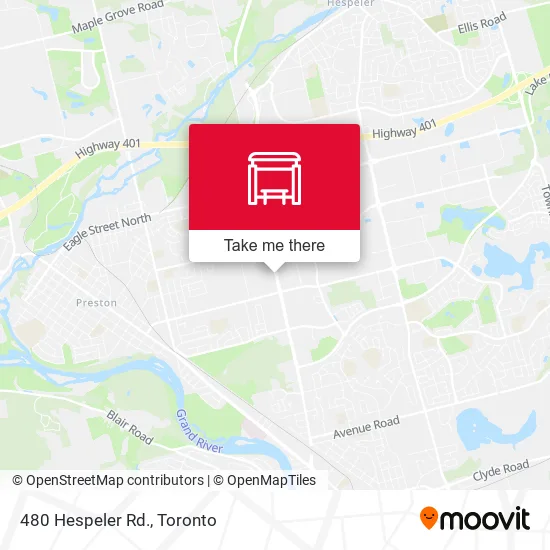 480 Hespeler Rd. map