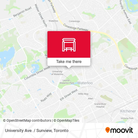 University Ave. / Sunview map