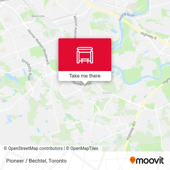 Pioneer / Bechtel map