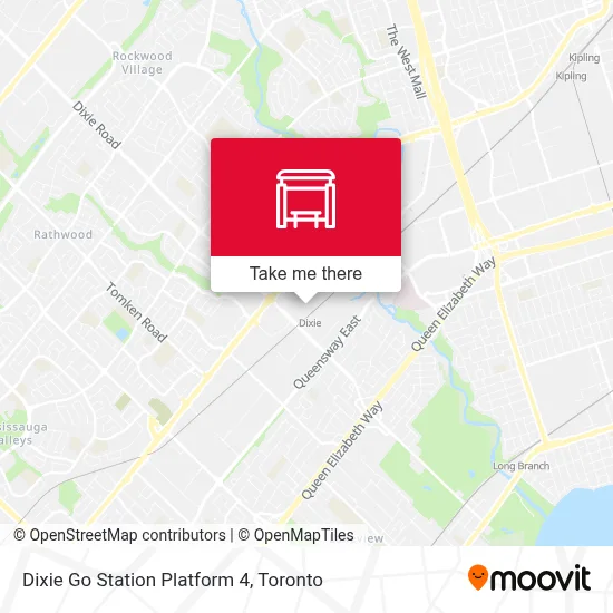 Dixie Go Station Platform 4 map