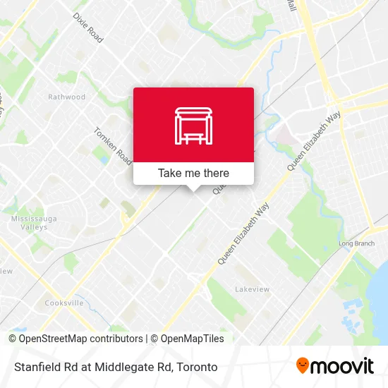 Stanfield Rd at Middlegate Rd map