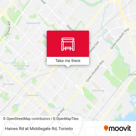 Haines Rd at Middlegate Rd map