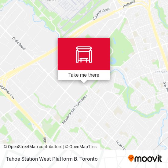Tahoe Station West Platform B map