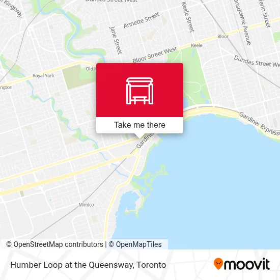 Humber Loop at the Queensway map