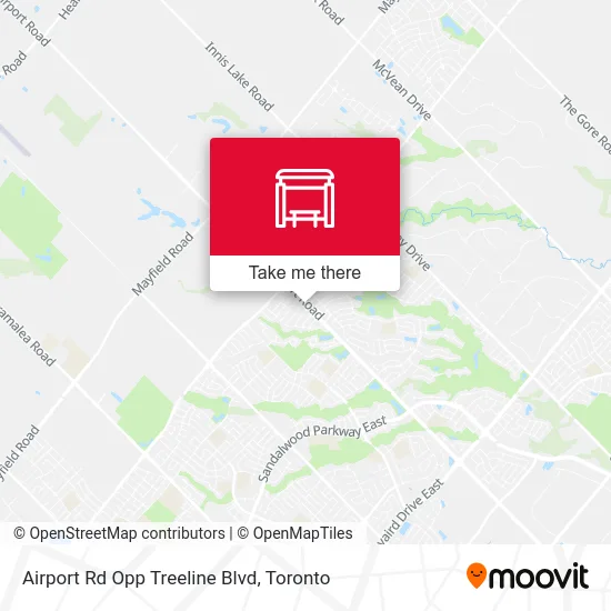 Airport Rd Opp Treeline Blvd map