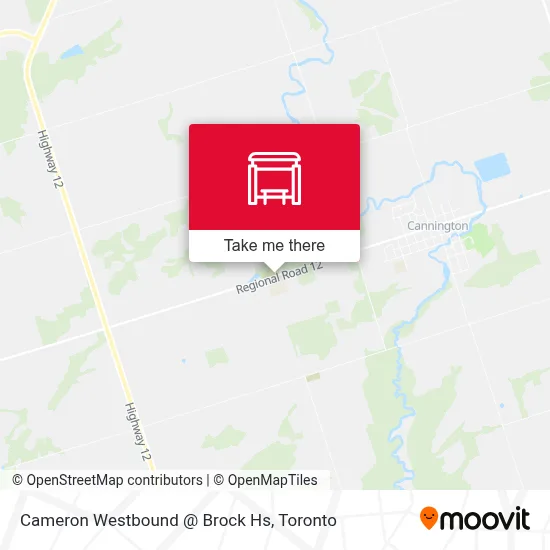 Cameron Westbound @ Brock Hs map