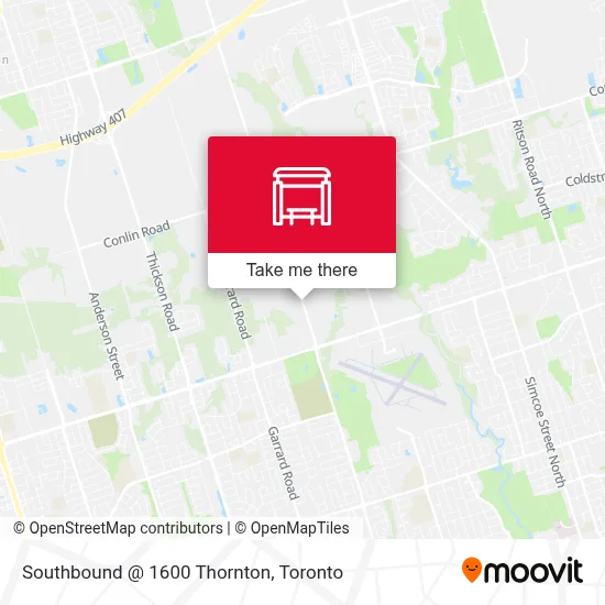 Southbound @ 1600 Thornton map