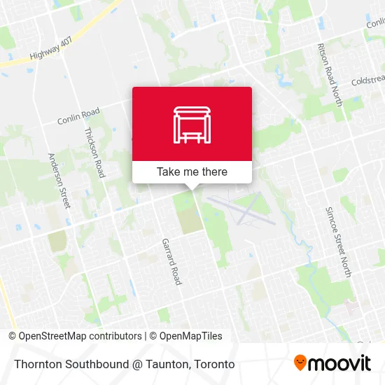 Thornton Southbound @ Taunton map
