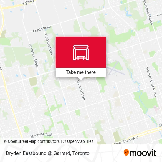 Dryden Eastbound @ Garrard map