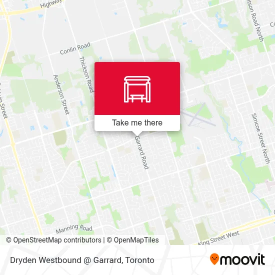 Dryden Westbound @ Garrard map