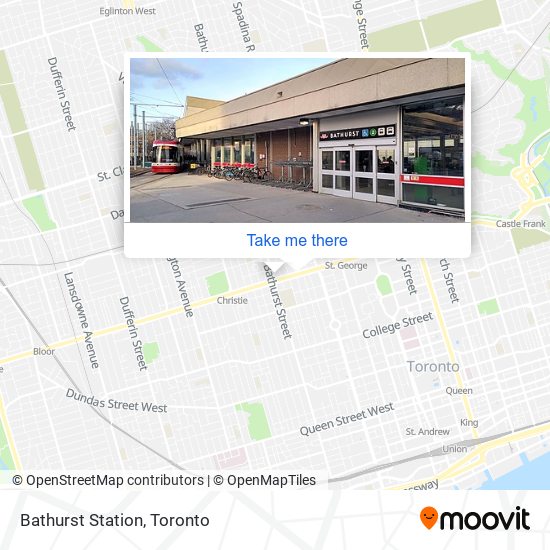 Bathurst Station map