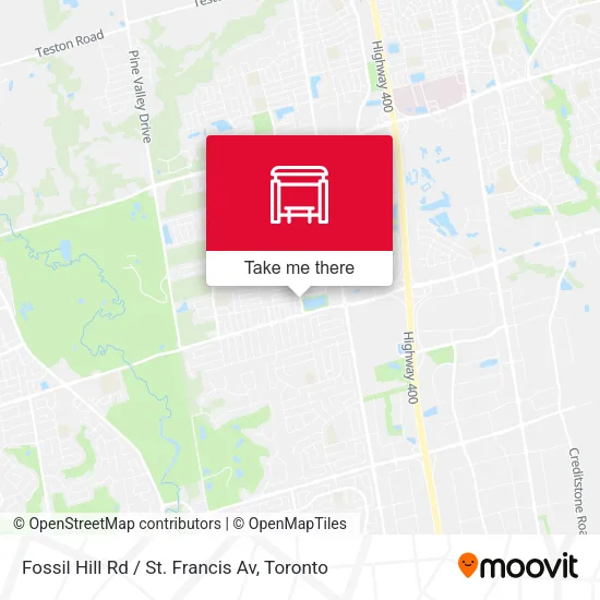 Fossil Hill Rd / St. Francis Av map