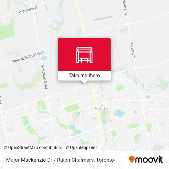 Major Mackenzie Dr / Ralph Chalmers map