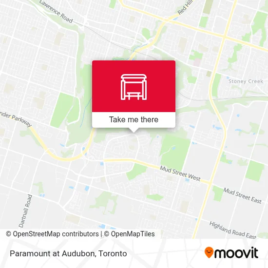 Paramount at Audubon map