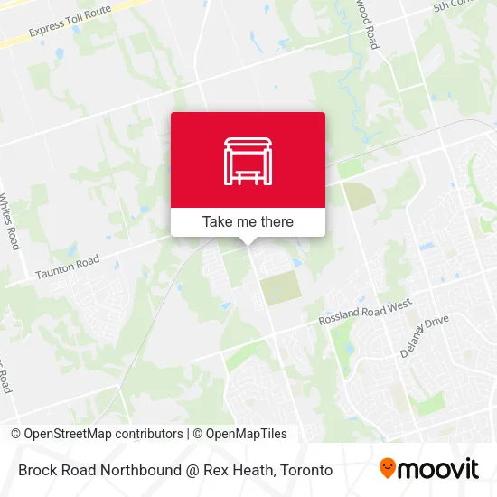Brock Road Northbound @ Rex Heath map