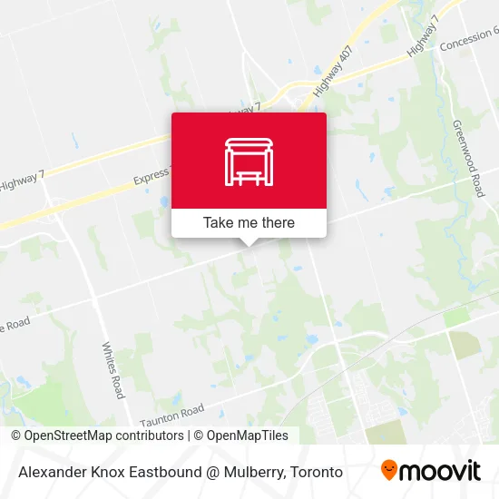 Alexander Knox Eastbound @ Mulberry map