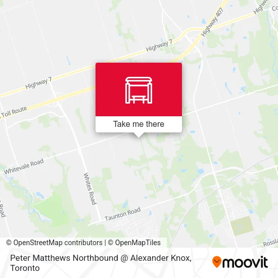 Peter Matthews Northbound @ Alexander Knox map