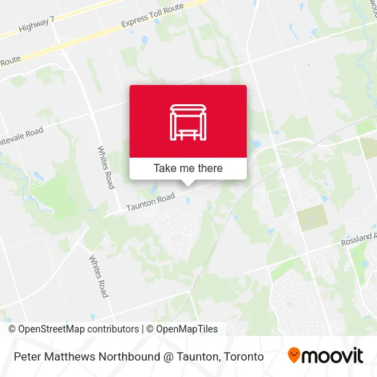 Peter Matthews Northbound @ Taunton map