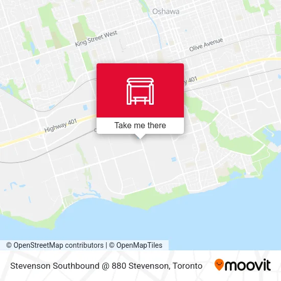 Stevenson Southbound @ 880 Stevenson map