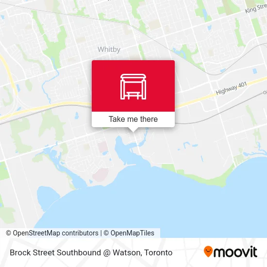 Brock Street Southbound @ Watson map