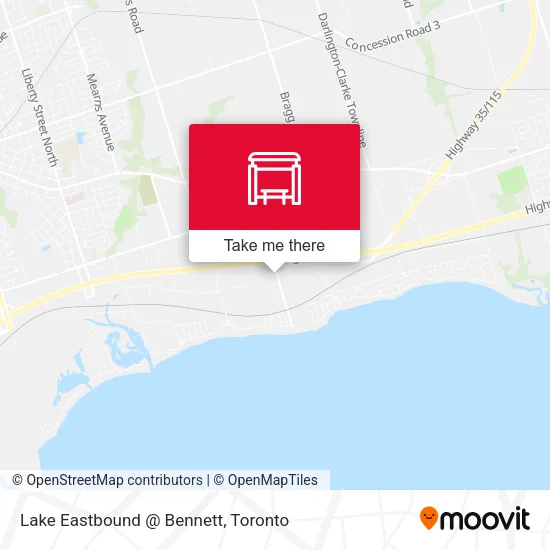 Lake Eastbound @ Bennett map