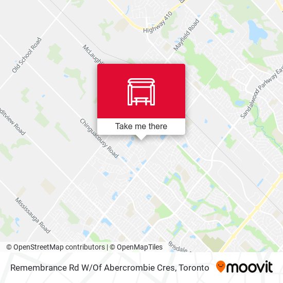 Remembrance Rd W / Of Abercrombie Cres map