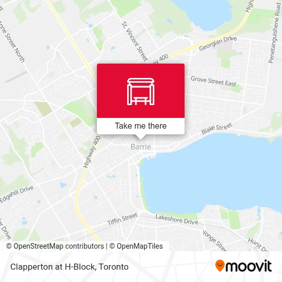 Clapperton at H-Block map