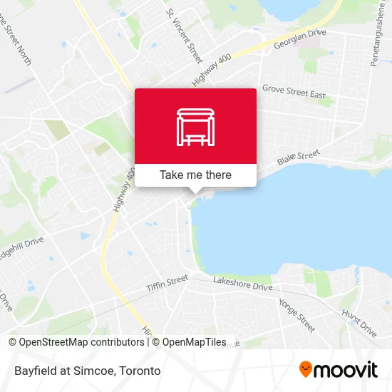Bayfield at Simcoe map
