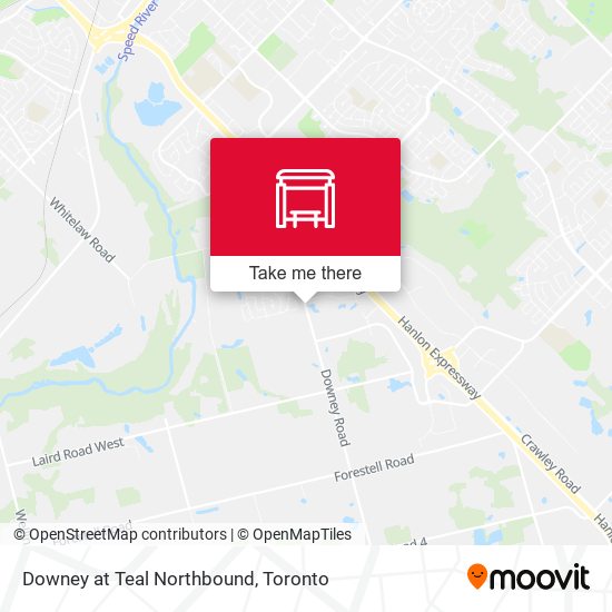 Downey at Teal Northbound map