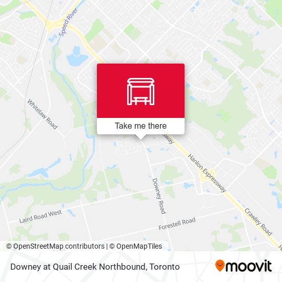 Downey at Quail Creek Northbound map