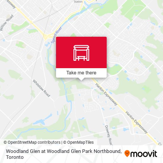 Woodland Glen at Woodland Glen Park Northbound map
