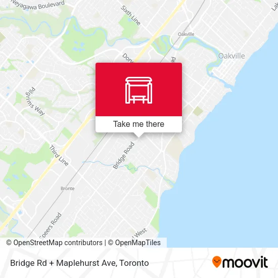 Bridge Rd + Maplehurst Ave map