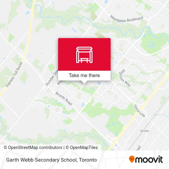 Garth Webb Secondary School map