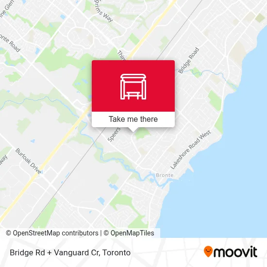 Bridge Rd + Vanguard Cr map